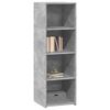 vidaXL Skř&iacute;ň highboard betonově &scaron;ed&aacute; 40 x 41 x 124 cm kompozitn&iacute; dřevo
