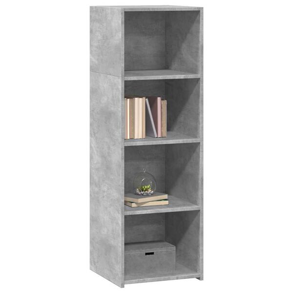 vidaXL Skř&iacute;ň highboard betonově &scaron;ed&aacute; 40 x 41 x 124 cm kompozitn&iacute; dřevo