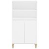 vidaXL Skř&iacute;ň highboard b&iacute;l&aacute; 60 x 36 x 110 cm kompozitn&iacute; dřevo