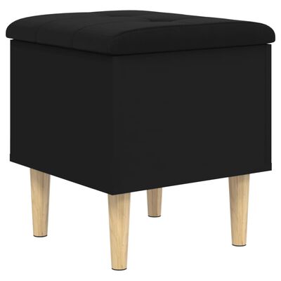 vidaXL Úložná lavice černá 42 x 42 x 46 cm kompozitní dřevo