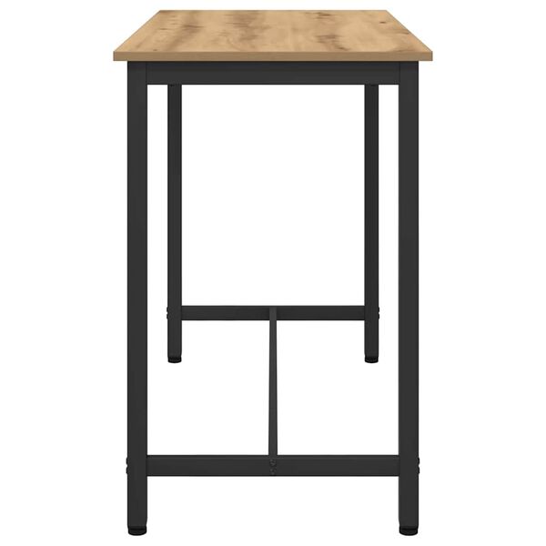 vidaXL stůl Artisanov&yacute; dub 100 x 50 x 76,5 cm Inžen&yacute;rsk&eacute; dřevo a ocel