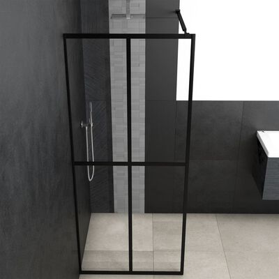 vidaXL Průchozí sprchová zástěna čiré tvrzené sklo 80 x 195 cm