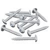 vidaXL Dřevěn&yacute; &scaron;roub 8182 pcs Stř&iacute;brn&aacute; M4 x 28 mm Železo