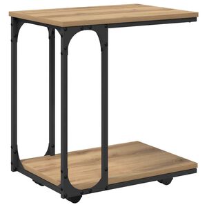 vidaXL Bočn&iacute; stůl Artisanov&yacute; dub 50 x 35 x 55.5 cm Kompozitn&iacute; dřevo