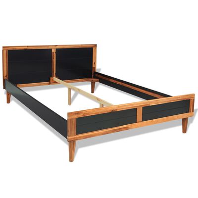 vidaXL Rám postele černý masivní akáciové dřevo 180 x 200 cm
