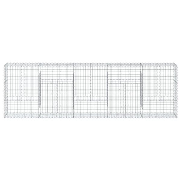 vidaXL Gabionov&yacute; ko&scaron; s v&iacute;kem 500 x 50 x 150 cm pozinkovan&eacute; železo