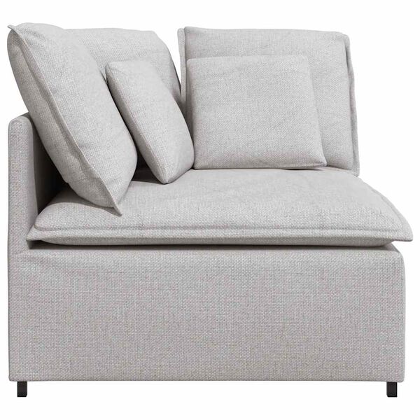 vidaXL Modul&aacute;rn&iacute; rohov&aacute; pohovka s pol&scaron;t&aacute;ři obl&aacute;čkově &scaron;ed&aacute; 100 cm