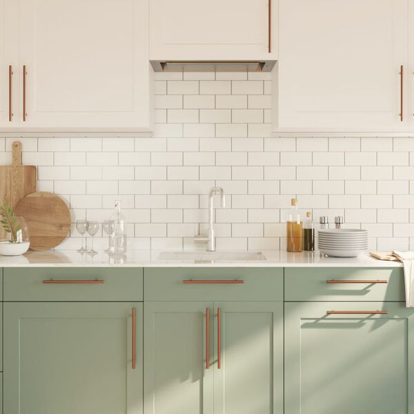 vidaXL Nábytkové úchytky 10 ks bronzové 192 mm nerezová ocel