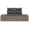 vidaXL Zahradn&iacute; sofa &Scaron;ed&aacute; 184 x 62 x 85cm polyratan