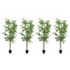 vidaXL Uměl&yacute; bambusov&yacute; strom 4 pcs Zelen&aacute; 60 x 18 x 190 cm