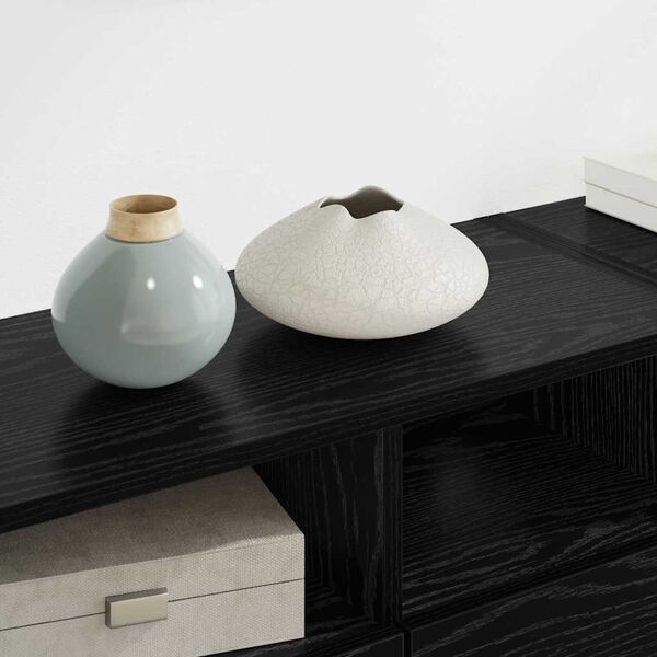 vidaXL N&aacute;bytkov&eacute; stěny pro TV 4 pcs Čern&yacute; dub kompozitn&iacute; dřevo