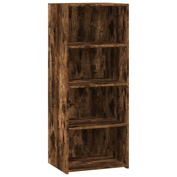 vidaXL Skříň highboard kouřový dub 50 x 41 x 124 cm kompozitní dřevo