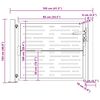 vidaXL Zahradní branka 100 x 100 cm z cortenové oceli, čtvercový design