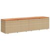 vidaXL Zahradn&iacute; &uacute;ložn&yacute; box b&eacute;žov&yacute; 220 x 50 x 54 cm polyratan a ak&aacute;cie