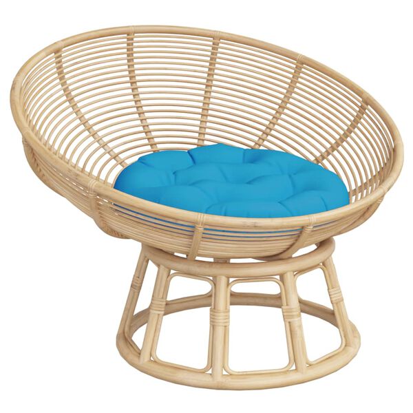 vidaXL Kulat&yacute; sed&aacute;k světle modr&yacute; &Oslash; 60 x 11 cm oxfordsk&aacute; tkanina