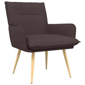 vidaXL křeslo Tmavě hněd&aacute; Textil