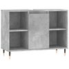 vidaXL Koupelnov&aacute; skř&iacute;ňka betonově &scaron;ed&aacute; 80x33x60 cm kompozitn&iacute; dřevo