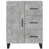 vidaXL Skř&iacute;ň highboard betonově &scaron;ed&aacute; 69,5x34x180 cm kompozitn&iacute; dřevo