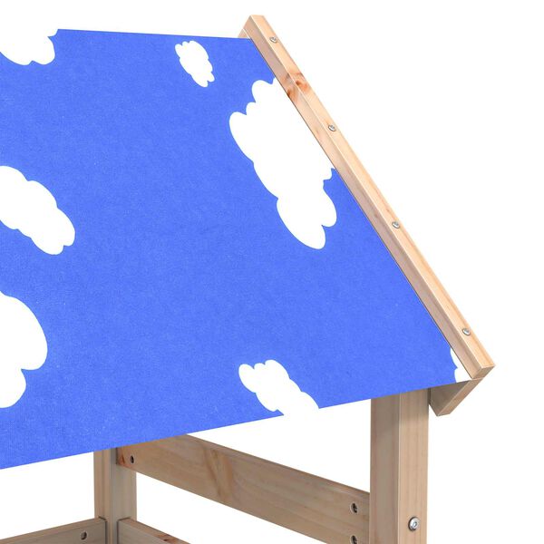 vidaXL Hern&iacute; věž Hněd&aacute; 52,5 x 110,5 x 215 cm Masivn&iacute; borov&eacute; dřevo