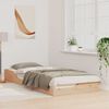 vidaXL R&aacute;m postele Hněd&aacute; 90 x 220 cm Masivn&iacute; borov&eacute; dřevo