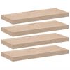 vidaXL Plovouc&iacute; police 4 ks 60 x 23,5 x 4 cm kompozitn&iacute; dřevo