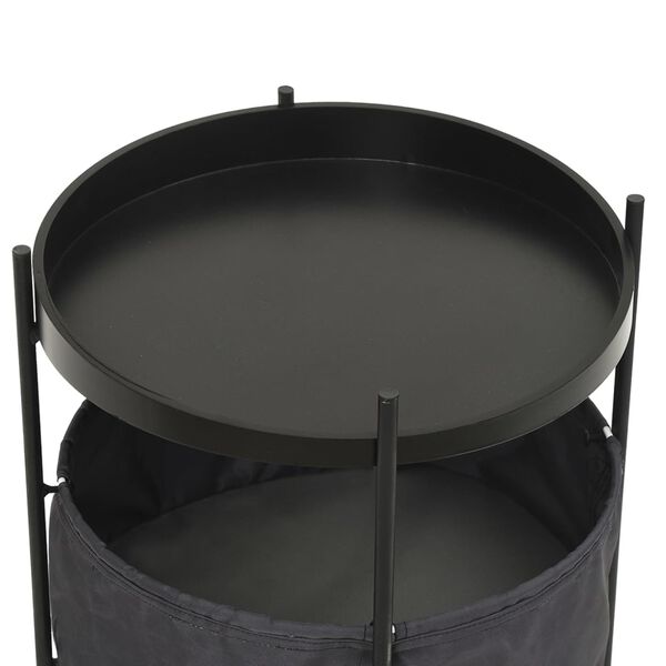 vidaXL Odkl&aacute;dac&iacute; stolek s ko&scaron;em 40 x 40 x 45,5 cm &scaron;ed&yacute;