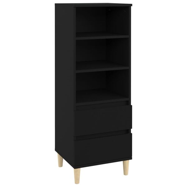 vidaXL Skříň highboard černá 40 x 36 x 110 cm kompozitní dřevo