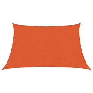 vidaXL St&iacute;nic&iacute; plachta 160 g/m&sup2; lichoběžn&iacute;k oranžov&aacute; 3/4 x 2 m HDPE