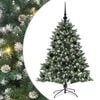 vidaXL Uměl&yacute; v&aacute;nočn&iacute; stromeček Zelen&aacute; 120 cm PVC, plast a ocel