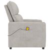 vidaXL Masážní křeslo světle šedé látka z mikrovlákna