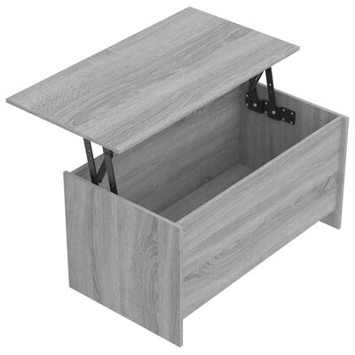vidaXL Konferenční stolek šedý sonoma 102x55,5x52,5cm kompozitní dřevo