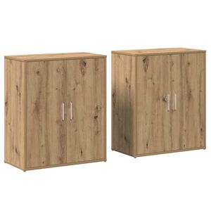 vidaXL Serv&iacute;rovac&iacute; skř&iacute;ň 2 pcs Artisanov&yacute; dub 60 x 31 x 70 cm