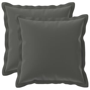 vidaXL Povlak na pol&scaron;t&aacute;ř 2 ks HOUTEN Antracitov&aacute; 30 x 30 cm Polyester