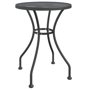 vidaXL Zahradn&iacute; stůl &Oslash; 60 x 72 cm mř&iacute;žka z tahokovu antracitov&yacute;