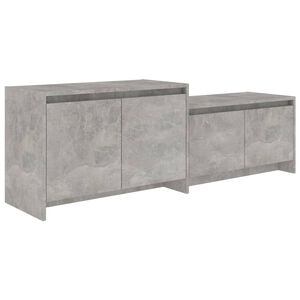 vidaXL TV skř&iacute;ňka betonově &scaron;ed&aacute; 146,5 x 35 x 50 cm kompozitn&iacute; dřevo