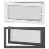 vidaXL Okeno do suter&eacute;nu RISOR 110 x 60 cm PVC a sklo Antracitov&aacute;