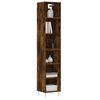vidaXL Skř&iacute;ň highboard kouřov&yacute; dub 34,5x32,5x180 cm kompozitn&iacute; dřevo