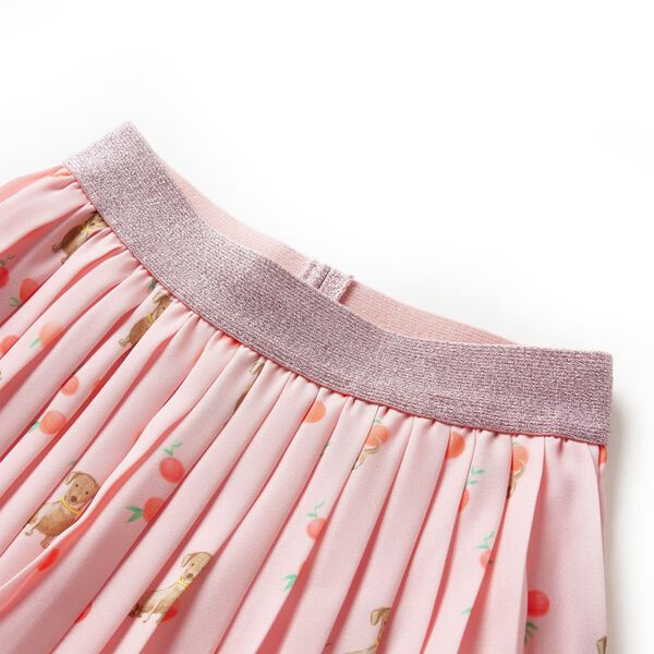 Dětsk&aacute; plisovan&aacute; sukně světle oranžov&aacute; 104