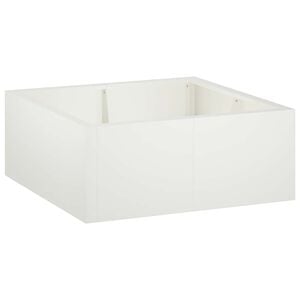 vidaXL Opěrn&aacute; zeď 4 ks 100 x 100 x 30 cm Ocel B&iacute;l&aacute;