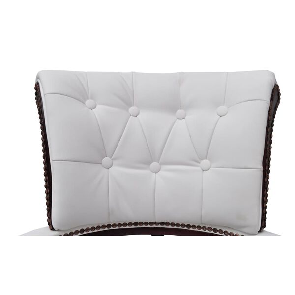 vidaXL Otočn&aacute; kancel&aacute;řsk&aacute; židle b&iacute;l&aacute;