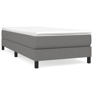 vidaXL R&aacute;m postele s boxspringem tmavě &scaron;ed&aacute; 80 x 200 cm textil