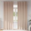 vidaXL Z&aacute;věsy na zatemněn&iacute; s kroužky 2 pcs Taupe 245 x 140 cm
