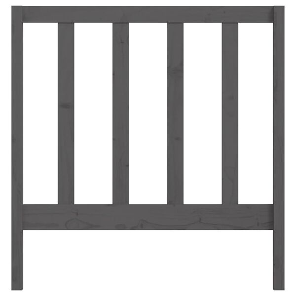 vidaXL Čelo postele &scaron;ed&eacute; 96 x 4 x 100 cm masivn&iacute; borovice