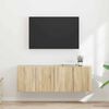 vidaXL TV wall cabinet N&aacute;stěnn&yacute; 2 pcs Sonoma dub 59,5 x 31 x 40 cm