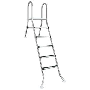 vidaXL Schůdky pro č&aacute;stečně zapu&scaron;těn&yacute; baz&eacute;n 222 x 128 cm 5-stupňov&yacute;