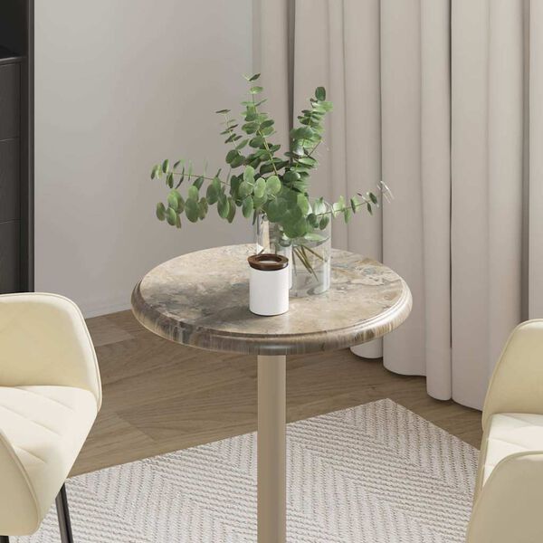 vidaXL Stoln&iacute; deska &scaron;ed&aacute; &Oslash; 40 x 2,5 cm mramor