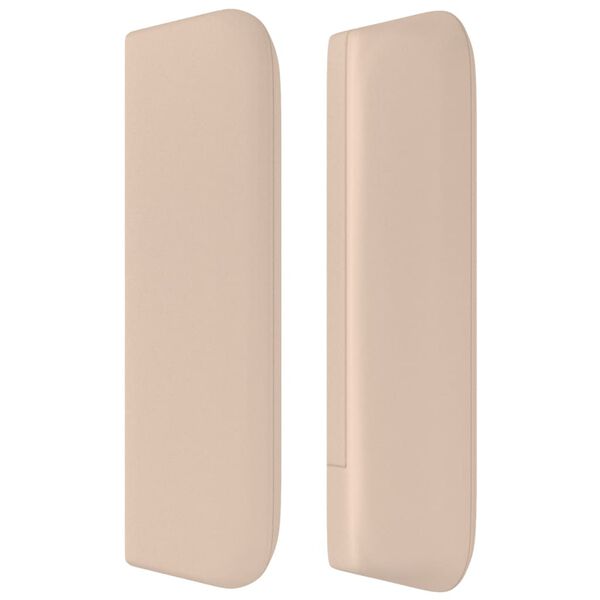 vidaXL Čelo postele typu ušák cappuccino 147x16x78/88 cm umělá kůže