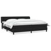 vidaXL Postel Box Spring s matracemi čern&aacute; 200x220 cm samet