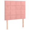 vidaXL Čelo postele růžov&eacute; 80x5x118/128 cm sametov&eacute;