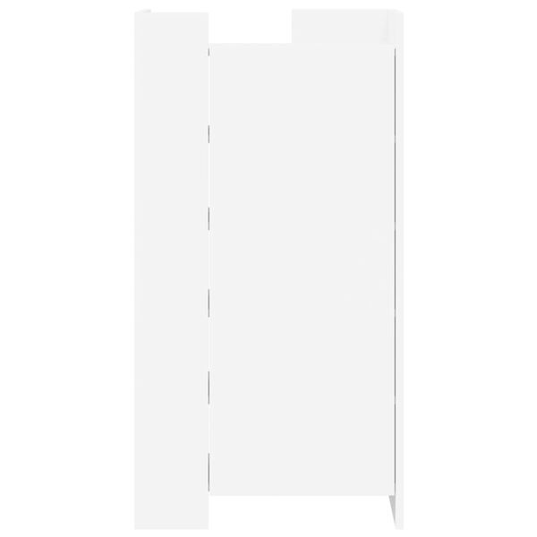 vidaXL Botník bílý 52 x 37,5 x 100 cm kompozitní dřevo